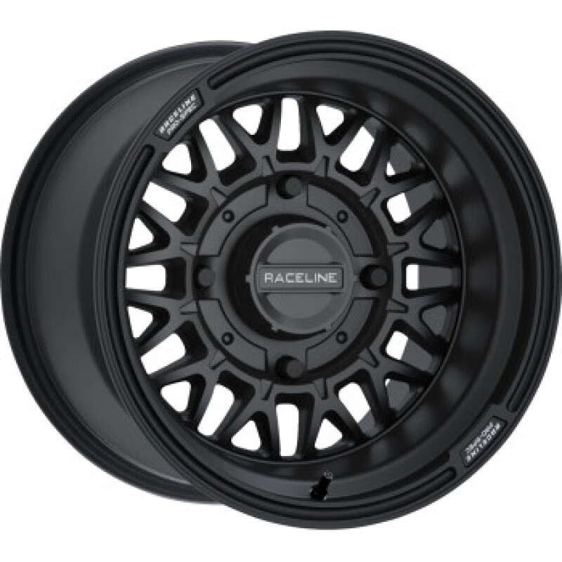 Raceline A13B Omega 15x10in/4x137 BP / 0mm Offset /110.18mm Bore - Satin Black Wheel