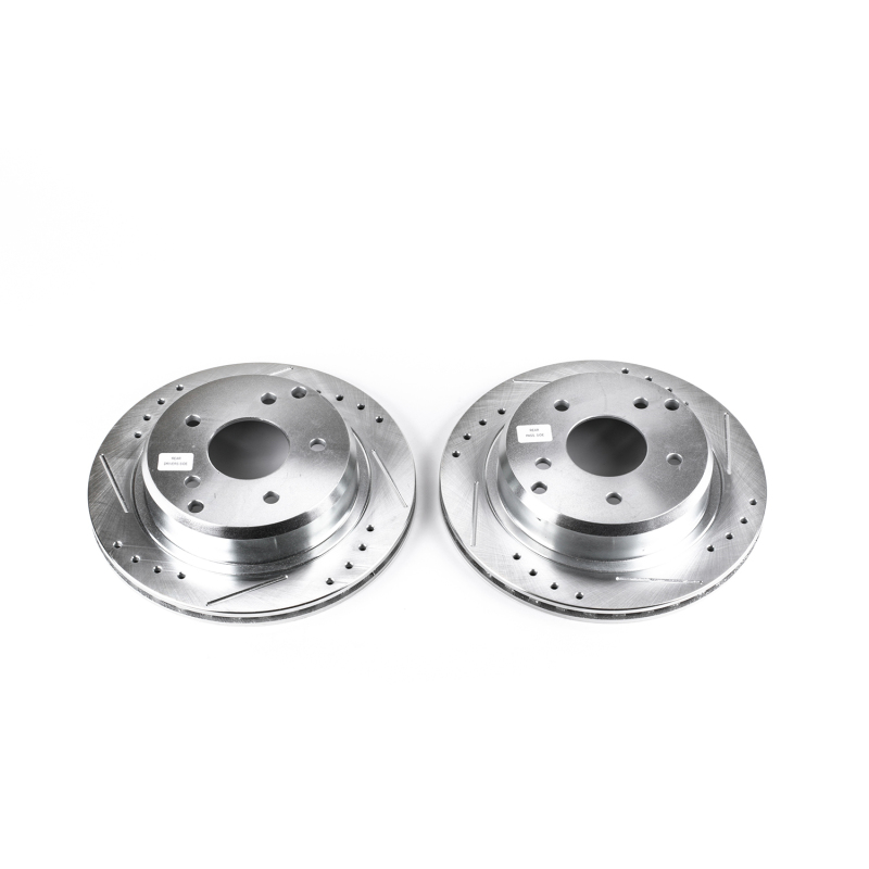 Power Stop 84-87 Chevrolet Corvette Rear Evolution Drilled & Slotted Rotors - Pair - Image 7