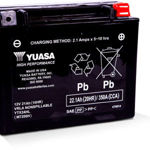 Yuasa YTX24HL Maintenance Free AGM 12-Volt Battery