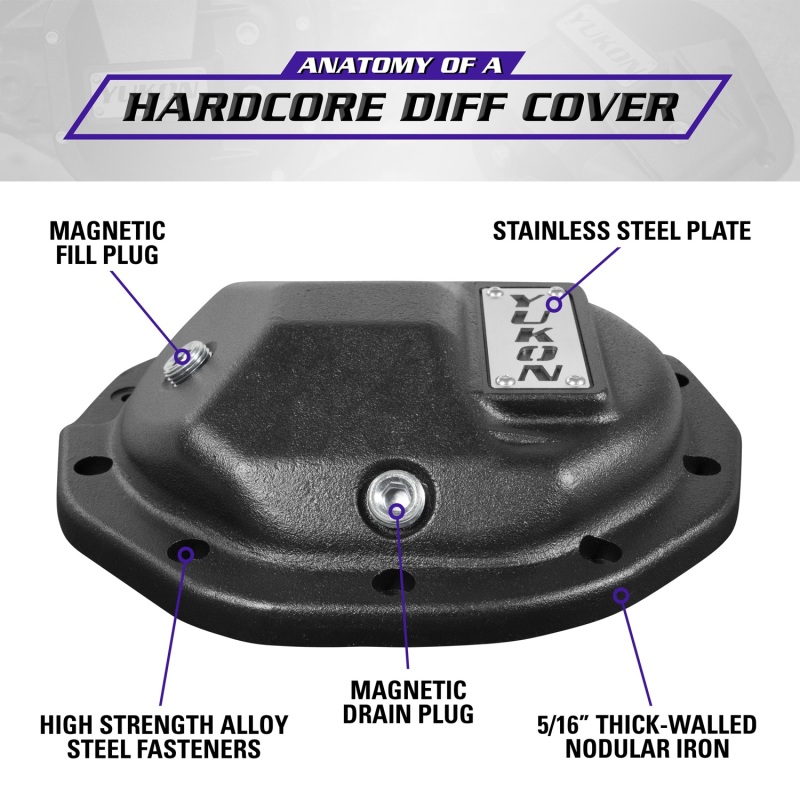 Yukon Gear Hardcore Diff Cover for 8.5inch GM Rear w/ 5/16inch Cover Bolts - Image 6