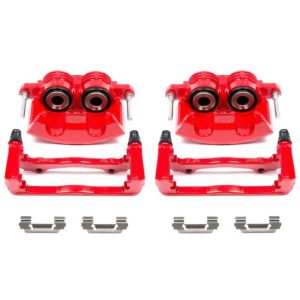 Power Stop 98-02 Chevrolet Camaro Front Red Calipers w/Brackets - Pair