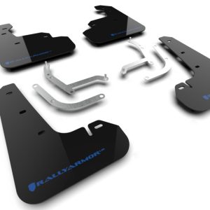 Rally Armor 24-26 Subaru Impreza Black UR Mud Flap w/ Light Blue Logo