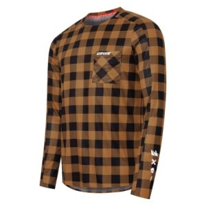 USWE Flannel Long Sleeve Lightweight Off-Road Jersey Bronze - Medium