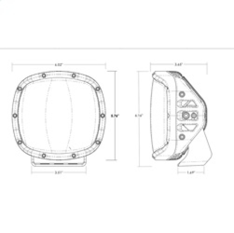 Rigid Industries Light Cover for Adapt XP Amber PRO - Image 2