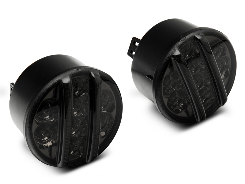 Raxiom 07-18 Jeep Wrangler JK Axial Series LED Front Turn Signals (Smoked) - Image 4