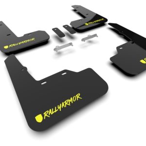 Rally Armor 22-25 Subaru WRX Black UR Mud Flap Altered Font Light Green Logo