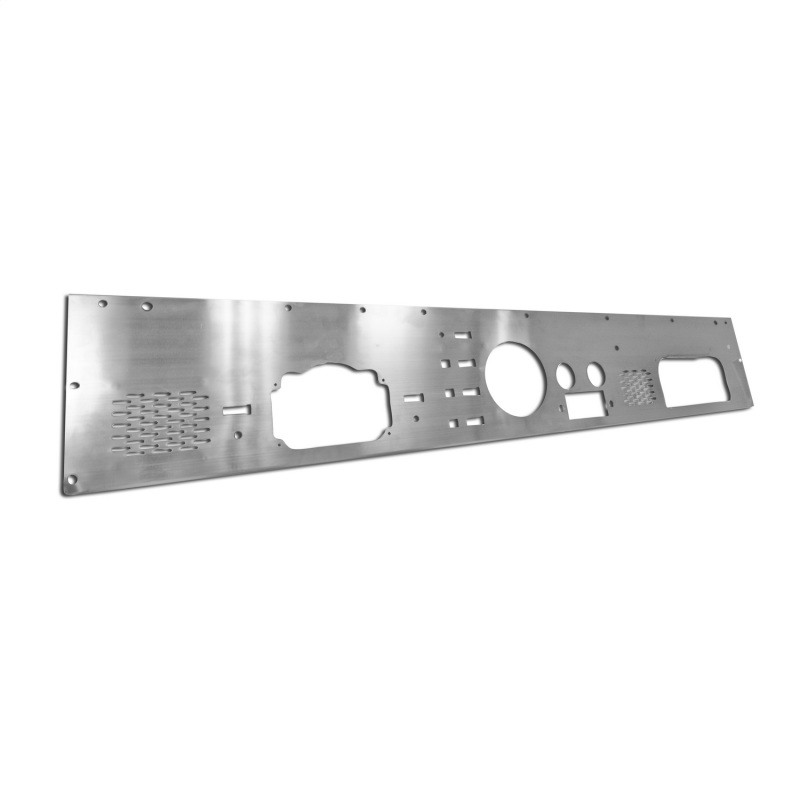 Rugged Ridge 76-86 Jeep CJ Stainless Steel Dash Panel w/ Gauge / Radio / Speaker Cut-Outs - Image 2