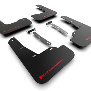 Rally Armor 22-23 Hyundai Elantra N & N Line Black UR Mud Flap w/Red Logo