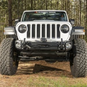 Rugged Ridge Arcus Front Bumper Set W/Tray & Hooks 18-20 Jeep Wrangler JL/JT
