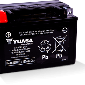 Yuasa YTX9 Maintenance Free AGM 12-Volt Battery