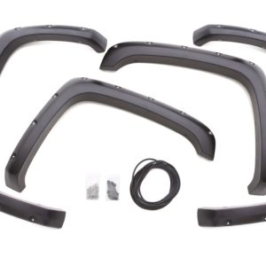 Lund 07-13 GMC Sierra 1500 RX-Rivet Style Smooth Elite Series Fender Flares - Black (4 Pc.)
