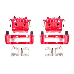 Power Stop 16-17 Subaru Crosstrek Front Red Calipers w/Brackets - Pair