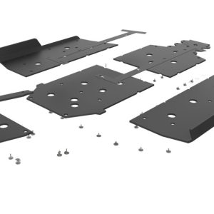 Seizmik 20-21 Polaris RZR 1000/XP UHMW Skid Plate w/Rock Slider Kit - Black