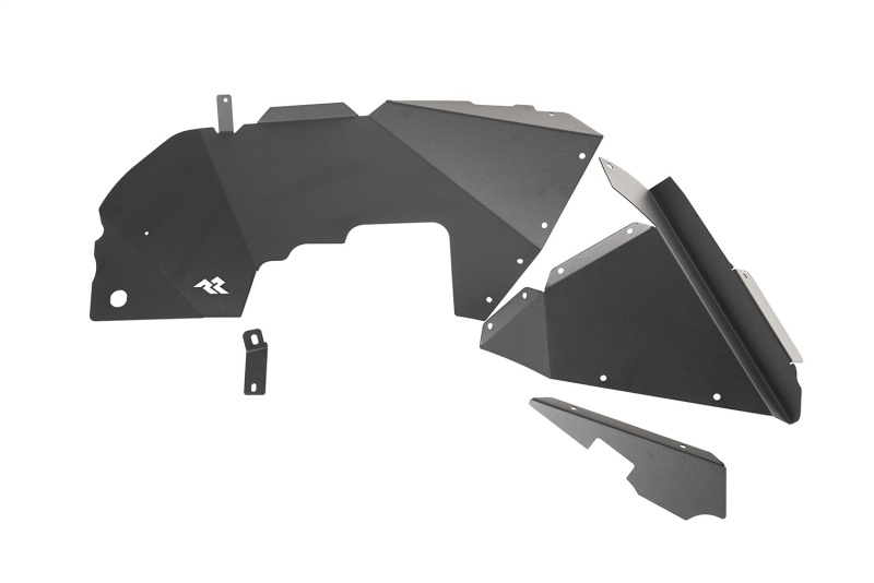 Rugged Ridge Inner Fender Liners Frnt Aluminum Black 18-20 Jeep Wrangler JL - Image 10