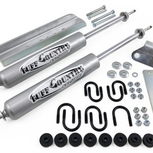 Tuff Country 80-96 Ford F-250 4wd Dual Steering Stabilzer (Parallel Style)