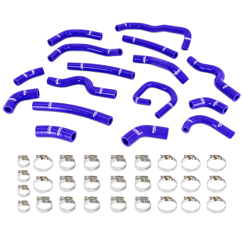 Mishimoto 98-02 Land Cruiser 4.7L V8 Silicone Heater Hose Kit - Blue - Image 5
