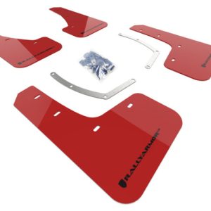 Rally Armor 18-26 Subaru Ascent Red UR Mud Flap w/Black Logo