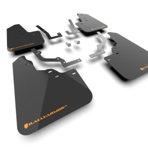 Rally Armor 2026 Honda Passport Black UR Mudflap - Orange Logo
