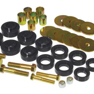 Prothane 67-81 Chevy Camaro Body Mount Kit w/ Hardware - Black