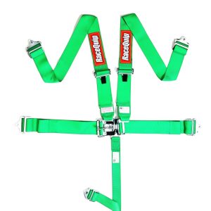 RaceQuip Green L & L 5pt Seat Belt