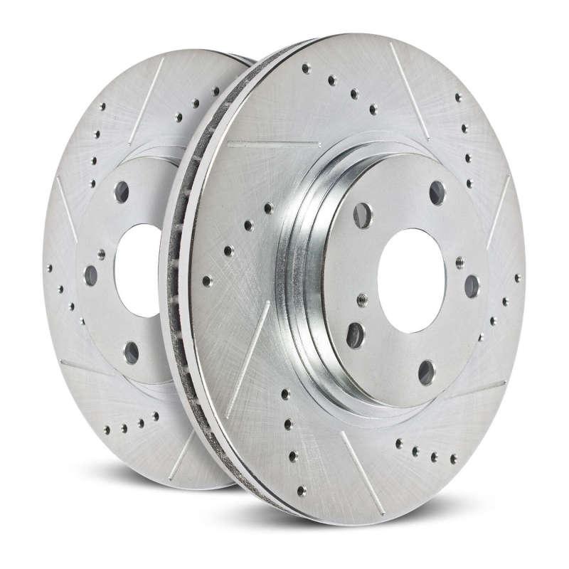 Power Stop 07-17 Jeep Wrangler Front Evolution Drilled & Slotted Rotors - Pair - Image 6