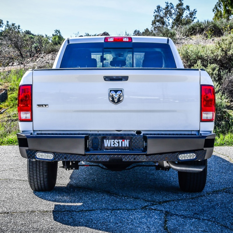 Westin 09-18 Ram 1500 HDX Bandit Rear Bumper - Black - Image 7