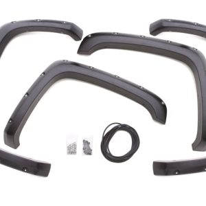 Lund 07-13 Chevy Silverado 1500 RX-Rivet Textured Elite Series Fender Flares - Black (4 Pc.)
