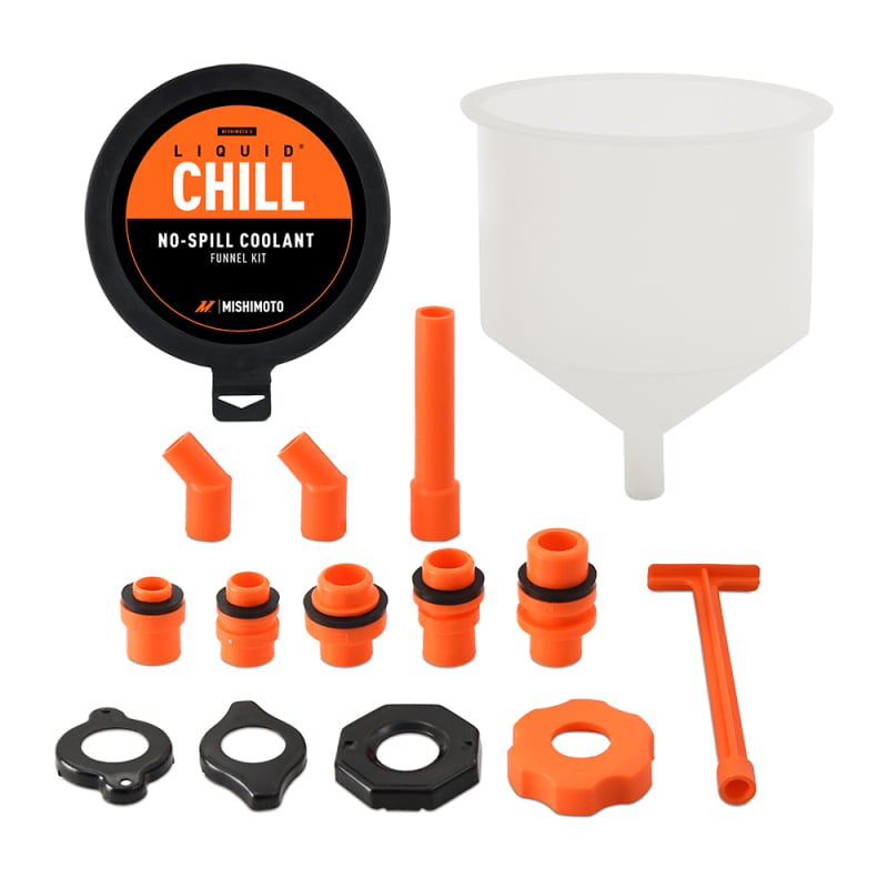 Mishimoto No-Spill Coolant Funnel Kit 15pc Set - Image 6