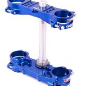 XTrig 06+ Yamaha YZ 125 ROCS Tech Triple Clamp 25 mm. Offset M12 - Blue