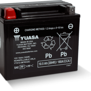 Yuasa YTX12 Maintenance Free AGM 12-Volt Battery