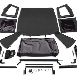 Rugged Ridge Complete Soft Top w/Black Frame 76-95 Jeep Wrangler CJ/YJ