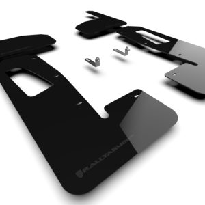 Rally Armor 22-25 Rivian R1T Black UR Mud Flap - Metallic Black Logo