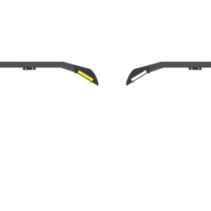 Road Armor 18-20 Jeep Wrangler JL Stealth Front Fender Flare w/Switchback LED DRL - Tex Blk