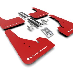 Rally Armor 18-26 Toyota Corolla Hatchback Red UR Mud Flap w/White Logo