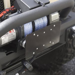 Rugged Ridge Front Hawse Fairlead License Plate Mounting Bracket