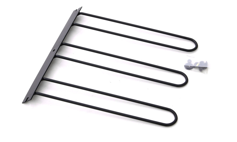 Lund Universal Cargo Bike Attachment 20x60 Non-Folding Steel Carrier - Black - Image 6