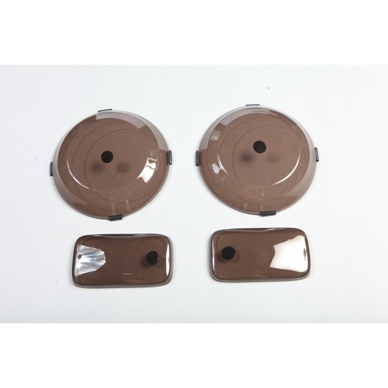Rugged Ridge Headlight&Turn Signal Cover Set Smoke 97-06TJ - Image 2