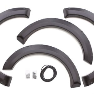 Lund 09-14 Ford F-150 (Ex Raptor) RX-Rivet Style Textured Elite Series Fender Flares - Black (4 Pc.)