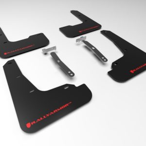 Rally Armor 21-23 Hyundai Elantra Black UR Mud Flap w/Red Logo