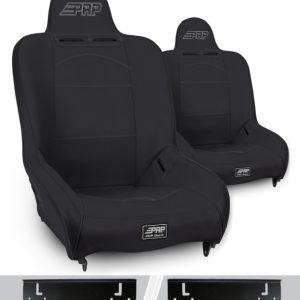 PRP 97-02 Jeep Wrangler TJ Premier High Back Suspension Seats Kit (Pair) - Black