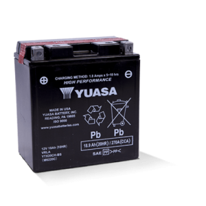 Yuasa YTX20CH-BS High Performance AGM Battery w/Bottle