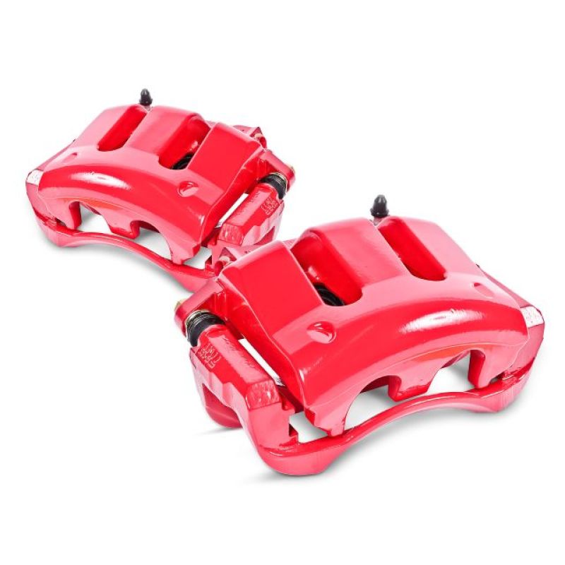 Power Stop 94-98 Ford Mustang Front Red Calipers w/Brackets - Pair - Image 3