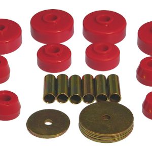 Prothane 79-88 Toyota Truck 4wd Body Mount Kit - Red