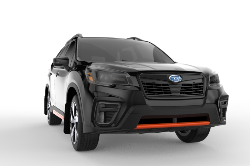 Rally Armor 19-21 Subaru Forester Black UR Mud Flap w/ Red Logo - Image 6