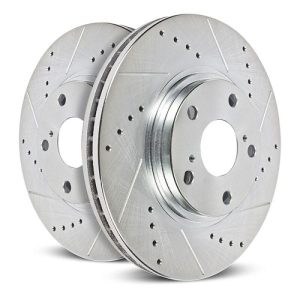 Power Stop 23-24 Ford F-250 Super Duty Rear Right Drilled & Slotted Rotor