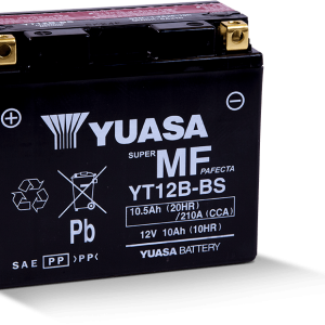 Yuasa YT12B-BS Maintenance Free 12-Volt AGM Battery w/Bottle