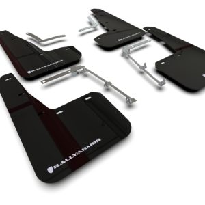 Rally Armor 20-26 Toyota GR Yaris Black Mud Flap w/White Logo