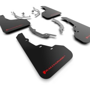Rally Armor 22-26 Hyundai Santa Cruz Black UR Mud Flap w/Red Logo