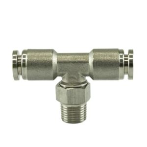 Turbosmart 1/8 NPT to TEE 1/4 Pushloc Stainless Steel