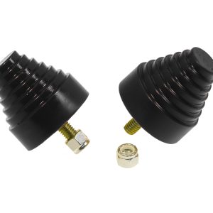 Prothane Universal Bump Stop 2-1/4X2-1/4 Cone w/Stp - Black